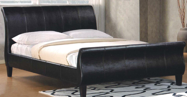 FAUX LEATHER BEDFRAME
